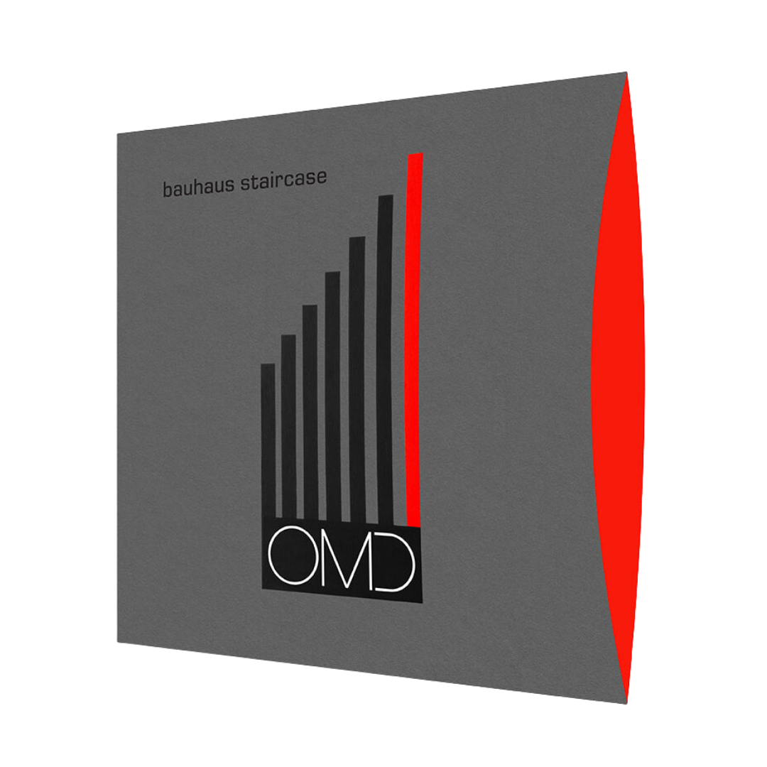 50/50 split red/grey vinyl lp