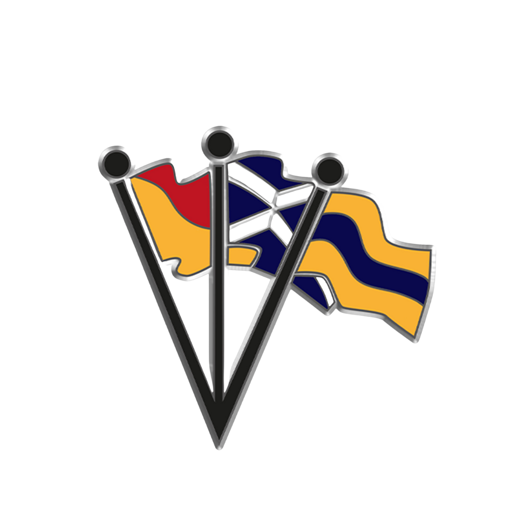 Dazzle Ships - 3 Flags - Enamel Badge