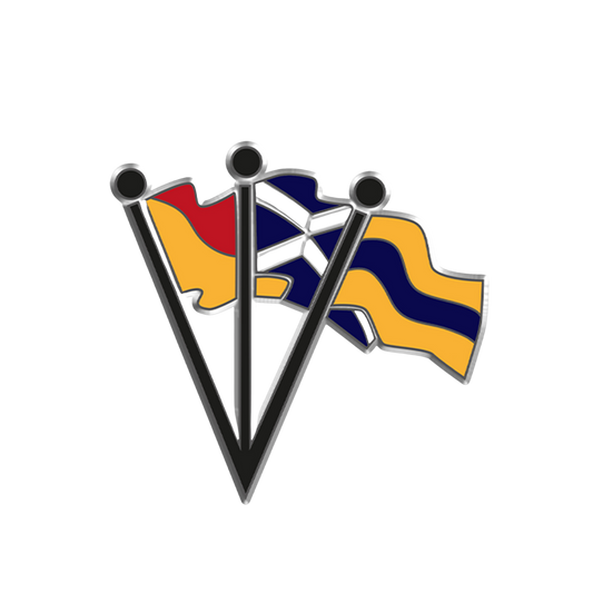 Dazzle Ships - 3 Flags - Enamel Badge