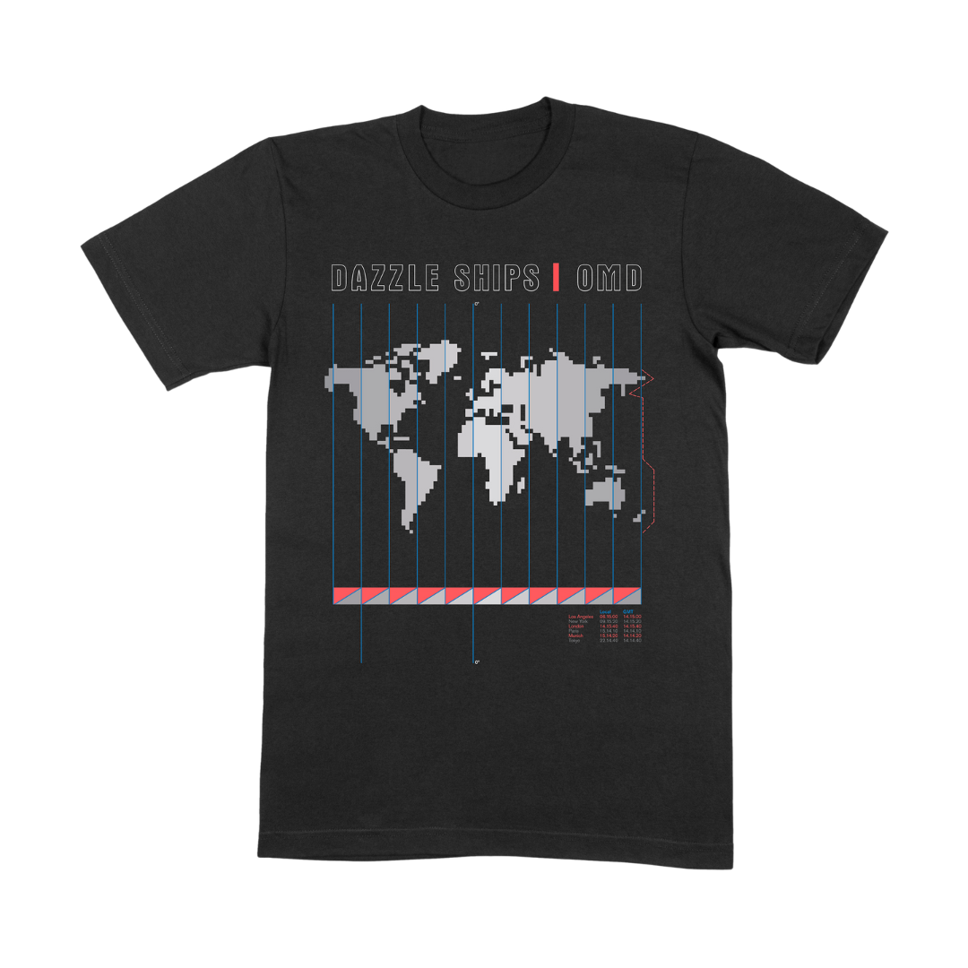 Dazzle Ships Map - T-shirt