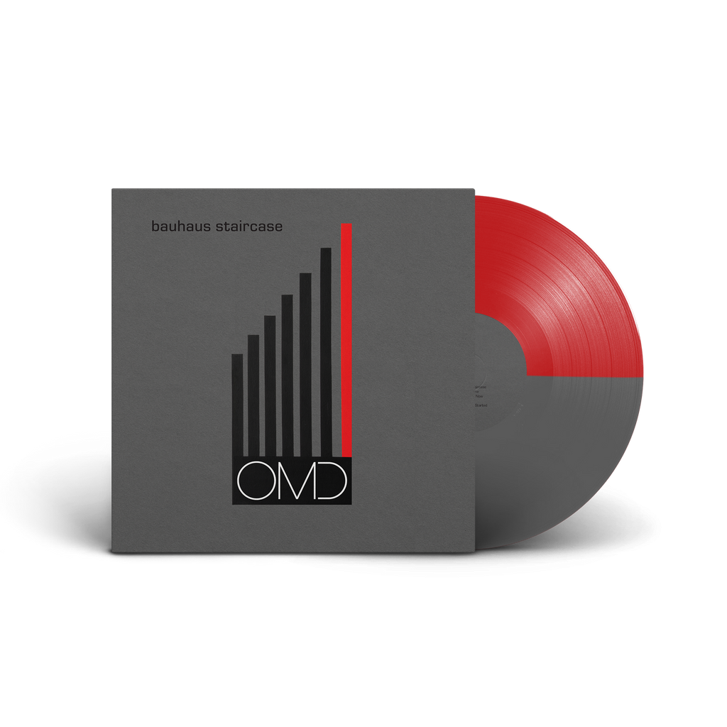 bauhaus staircase - 50/50 split red/grey Vinyl LP